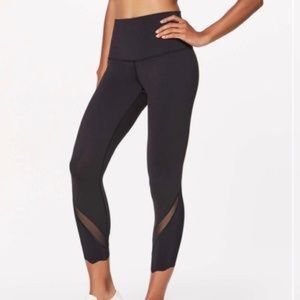 Lululemon Wunder Under Scalloped Hem High-Rise Crop 23"